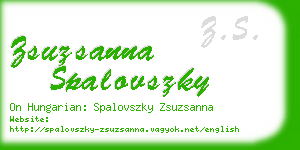 zsuzsanna spalovszky business card